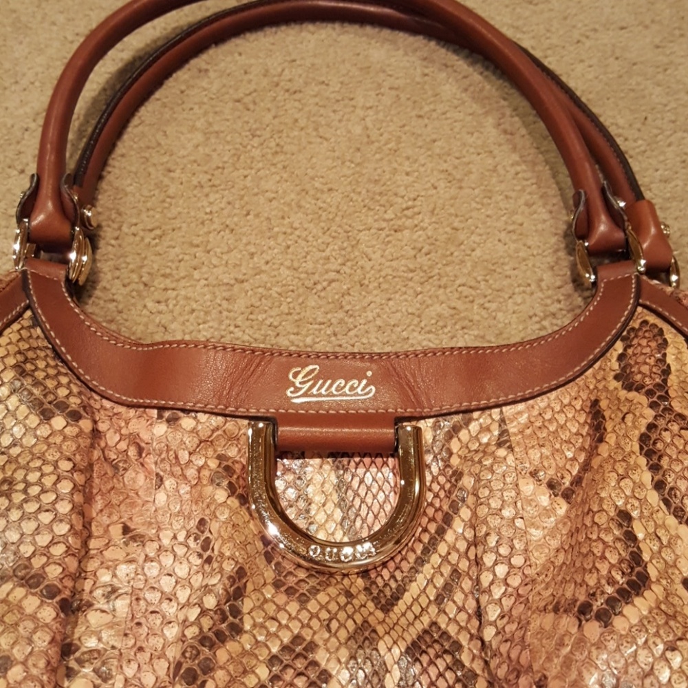 Authentic Gucci Tote. Python. - image 3